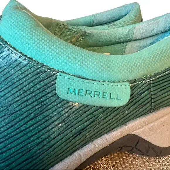 MERRELL Women's Encore Moc Pro
Shine Clog Shoes, Aqua/Navy/Grey Sz 7 - Picture 6 of 12